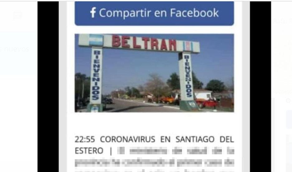 En este momento estás viendo El ministerio de salud de Santiago del Estero desmintió que haya un caso de Coronavirus
