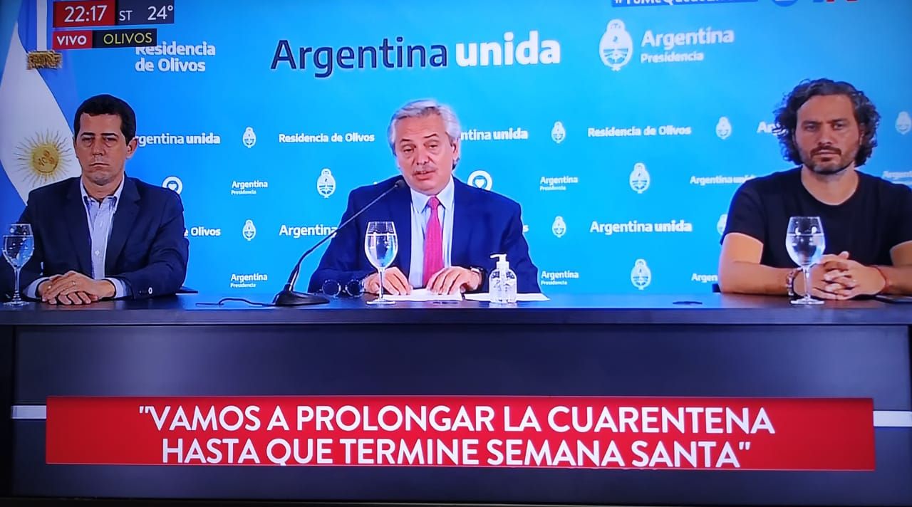 En este momento estás viendo El Presidente Alberto Fernandez extendió la cuarentena obligatoria para todos los argentinos hasta el 13 de abril