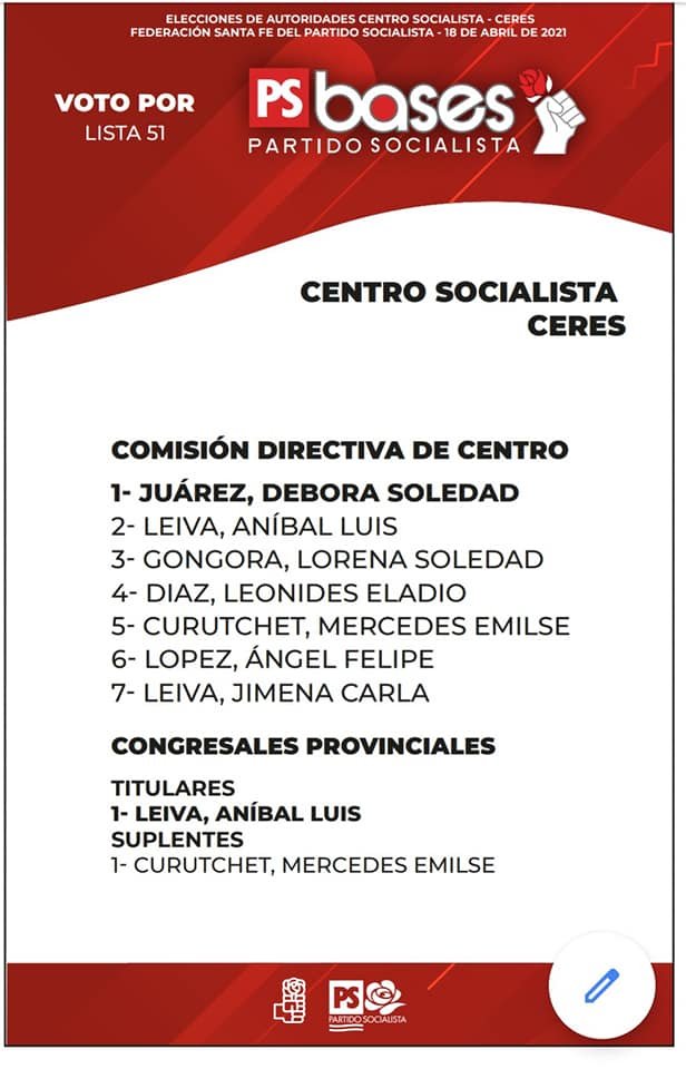 Lee más sobre el artículo Este domingo el Socialismo está votando sus autoridades, Debora Juarez es candidata a la conducción de la fuerza en Ceres