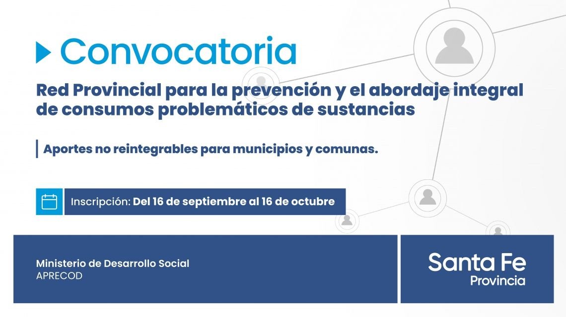 Lee más sobre el artículo La provincia convoca a municipios y comunas a presentar proyectos sobre prevención de consumos problemáticos