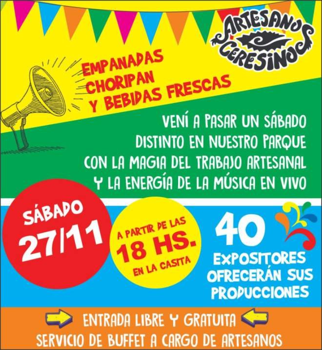 Lee más sobre el artículo Artesanos Ceresinos cumplen 7 años y lo celebran con una feria llena de música y artesanías