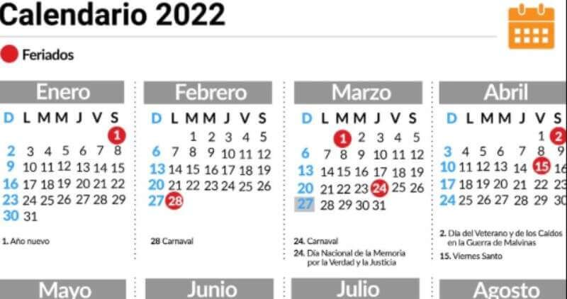 Finalmente Se Oficializaron Todos Los Días Feriados Del Año 2022 Ceres Ciudad