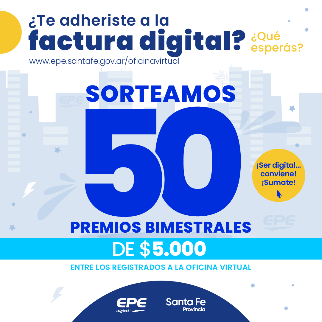 Lee más sobre el artículo La EPE sortea 50 premios de $ 5.000 por bimestre