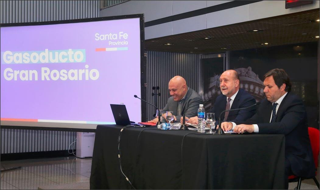 En este momento estás viendo Perotti presentó el Gasoducto Gran Rosario en la Bolsa de Comercio