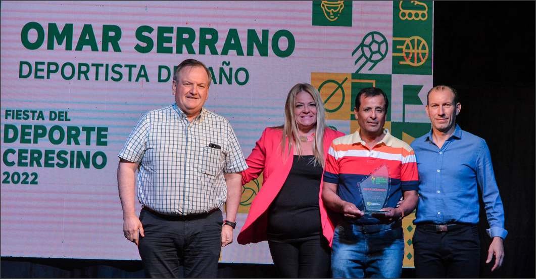 Lee más sobre el artículo El bochófilo Omar Serrano fue consagrado Deportista Ceresino destacado 2022