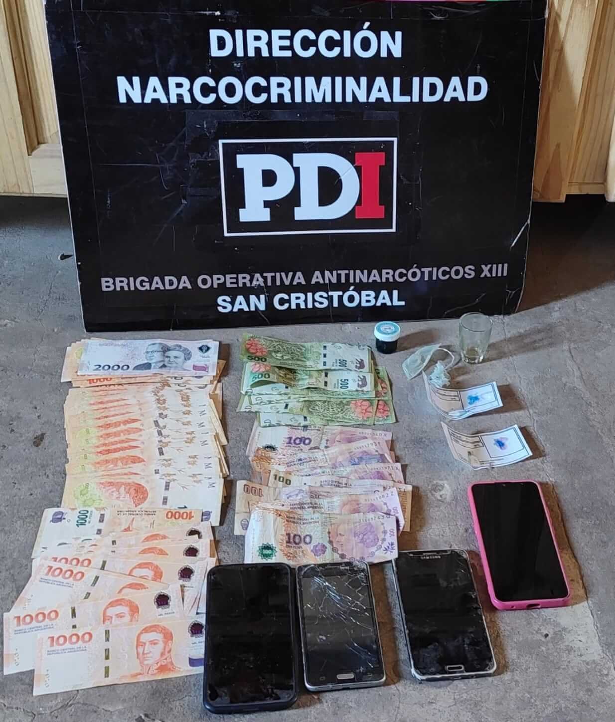En este momento estás viendo San Cristobal: Se secuestro droga, celulares y dinero en efectivo