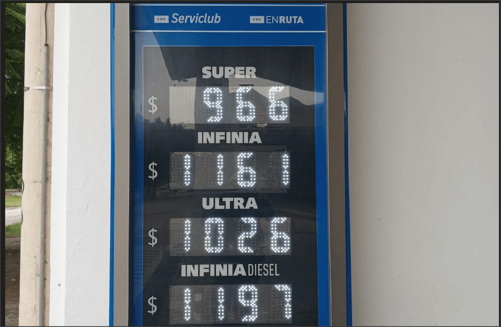 Lee más sobre el artículo Como estaba previsto, este lunes aumentó el precio de los combustibles