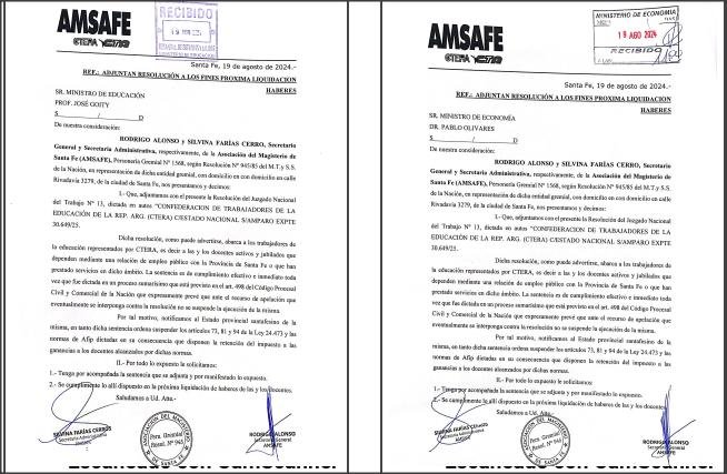 Lee más sobre el artículo AMSAFE presentó la resolución judicial para que la provincia no descuente impuesto a las ganancias