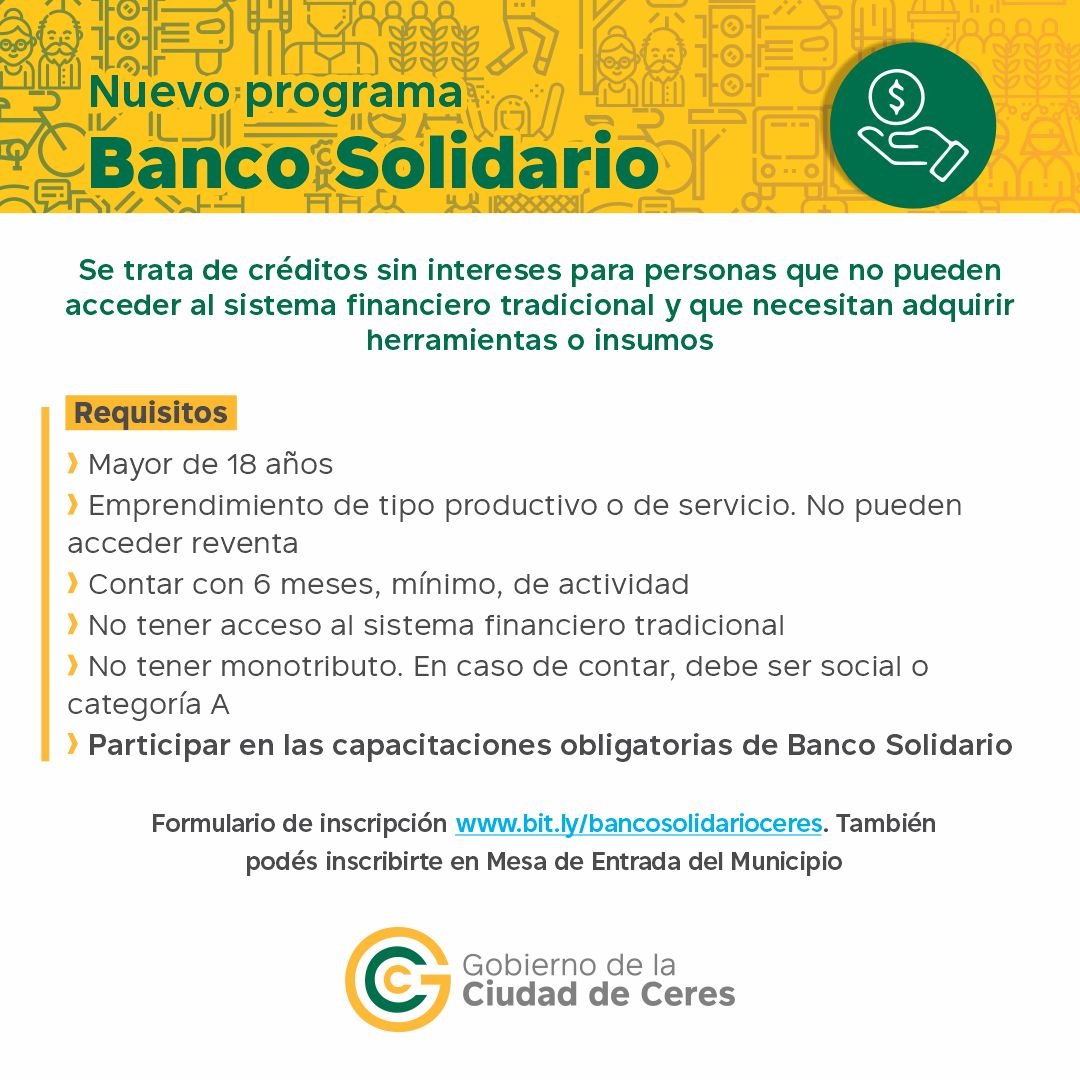 Lee más sobre el artículo Abrieron preinscripción al Banco Solidario para emprendedores