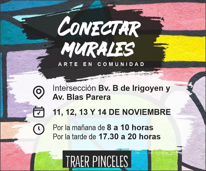 Lee más sobre el artículo Convocan a pintar murales en el ingreso norte de Bvard Irigoyen y Blas Parera