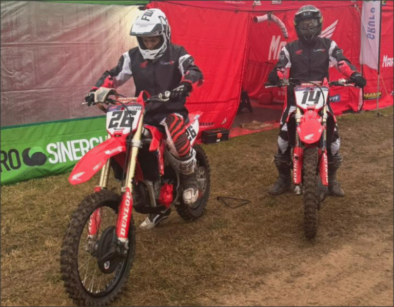 Motocross: Vicente ganó en Morteros, con buenas actuaciones de Isabella Mandrille y Bautista Uberti