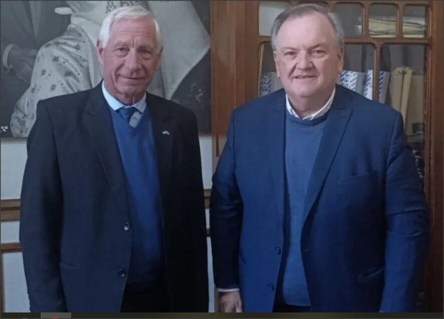 En este momento estás viendo El senador Felipe Michlig mantuvo una reunión de trabajo con el intendente de Suardi, Hugo Boscarol