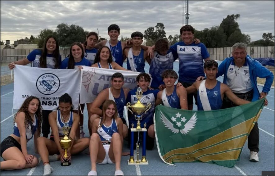 En este momento estás viendo Excelente actuación del ceresino Esteban Kern en el Nacional de atletismo donde Union San Guillermo fue campeón clubes