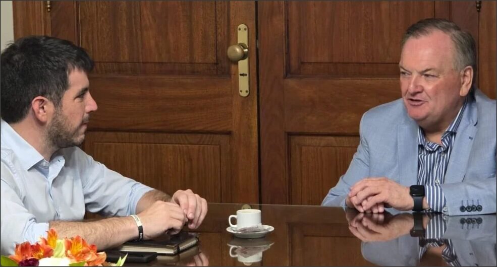 En este momento estás viendo Felipe Michlig recibió al intendente de Venado tuerto Leonel Chiarella, flamante Pte. de la UCR nacional