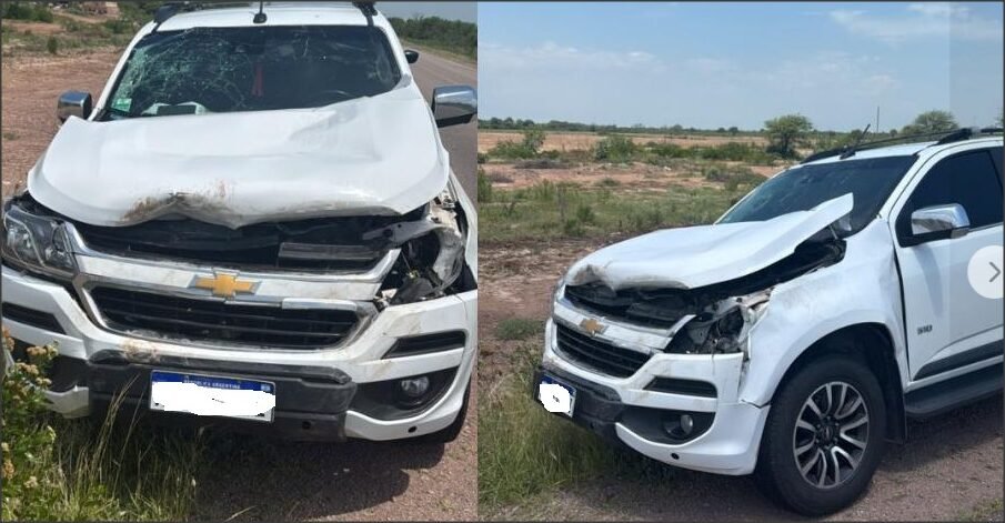 En este momento estás viendo Un tostadense chocó 2 burros y se salvó de milagro