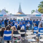 AMSAFE instaló una carpa blanca en Reconquista carpa blanca reconquista