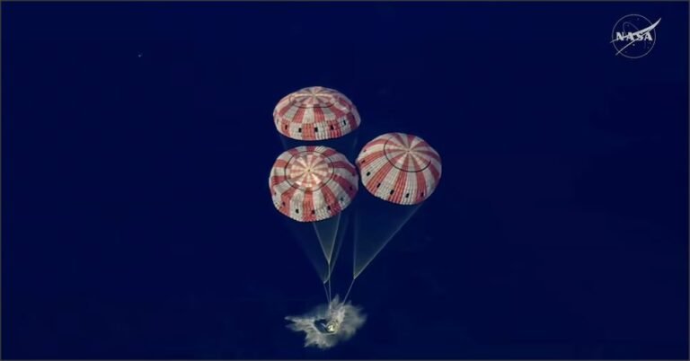 Misión Artemis II: la cápsula amerizó con éxito en el océano Pacífico