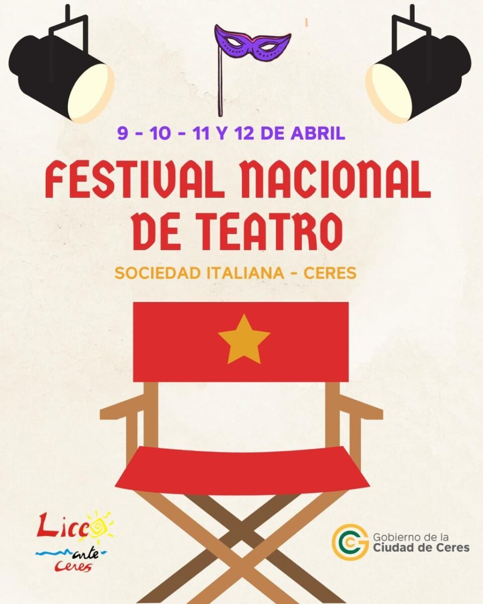 En este momento estás viendo El teatro toma escena en Ceres: Se viene el Festival Nacional en Sociedad Italiana