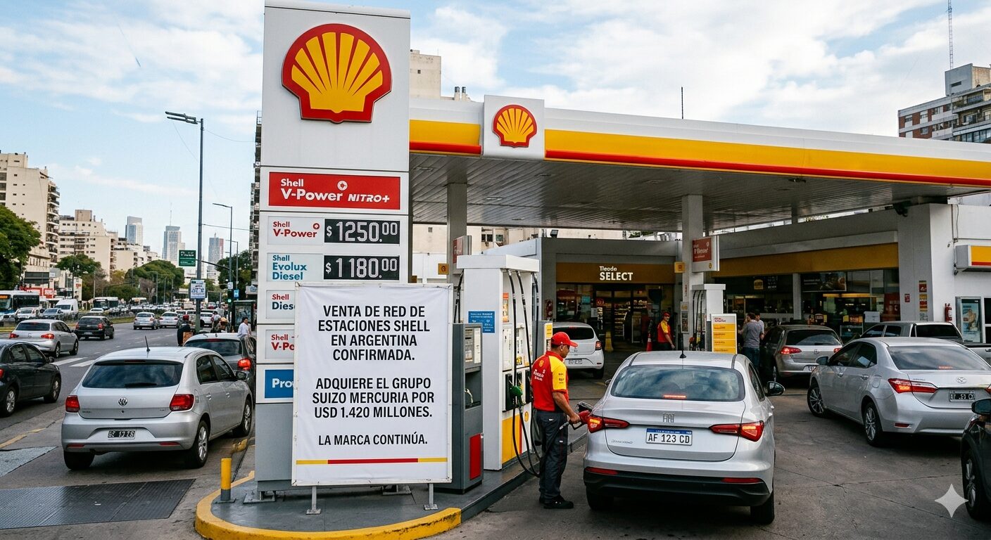 En este momento estás viendo Histórica operación en el sector energético: un grupo suizo compró la red de estaciones Shell en Argentina por USD 1.420 millones