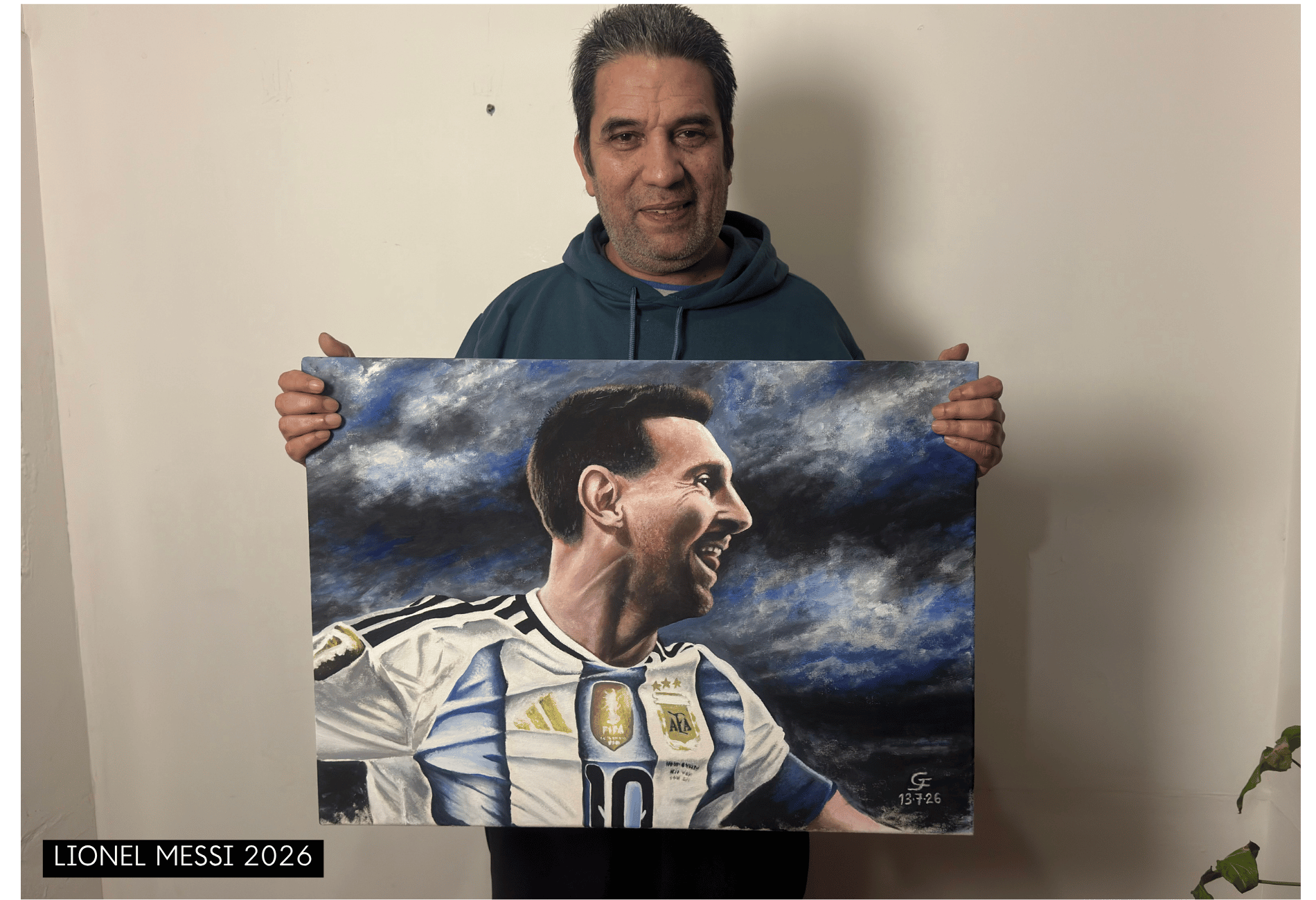 En este momento estás viendo Gilbert Farias: El artista que retrató la gloria de Messi antes de que fuera leyenda