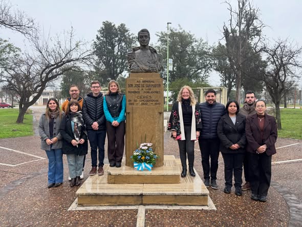 Sin acto oficial, el Gobierno de la Ciudad recordó al General Jose de San Martín