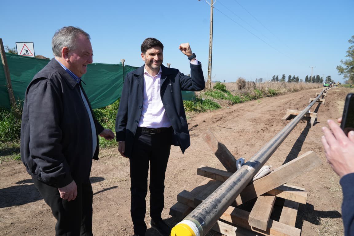 En este momento estás viendo Pullaro y Michlig recorrieron obras trascendentales que se construyen en el departamento