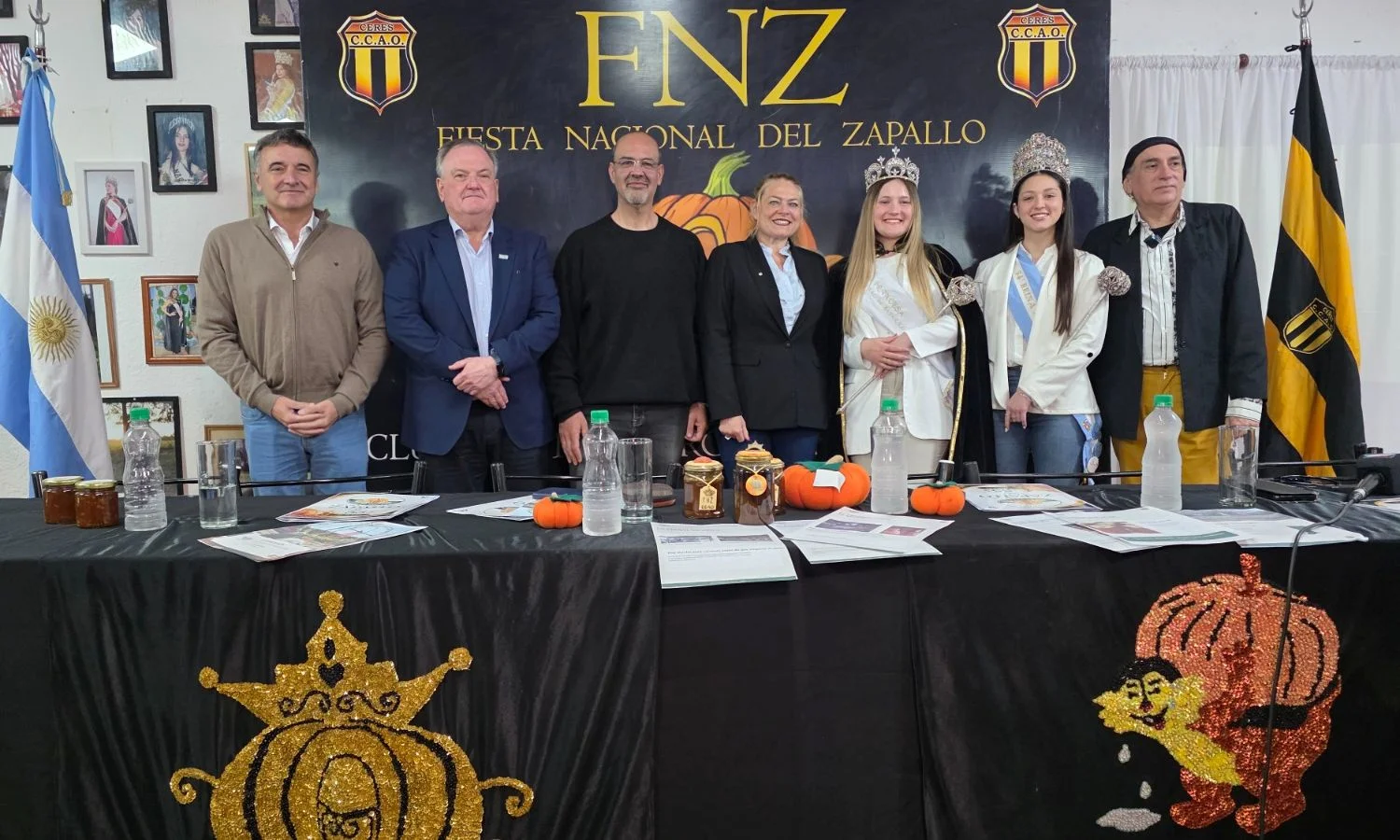 Michlig y González acompañaron en Ceres el lanzamiento de la 55° Fiesta Nacional del Zapallo