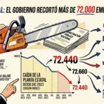 Ajuste estatal: el Gobierno recortó más de 72.000 empleos públicos desde diciembre de 2023 recorte del estado