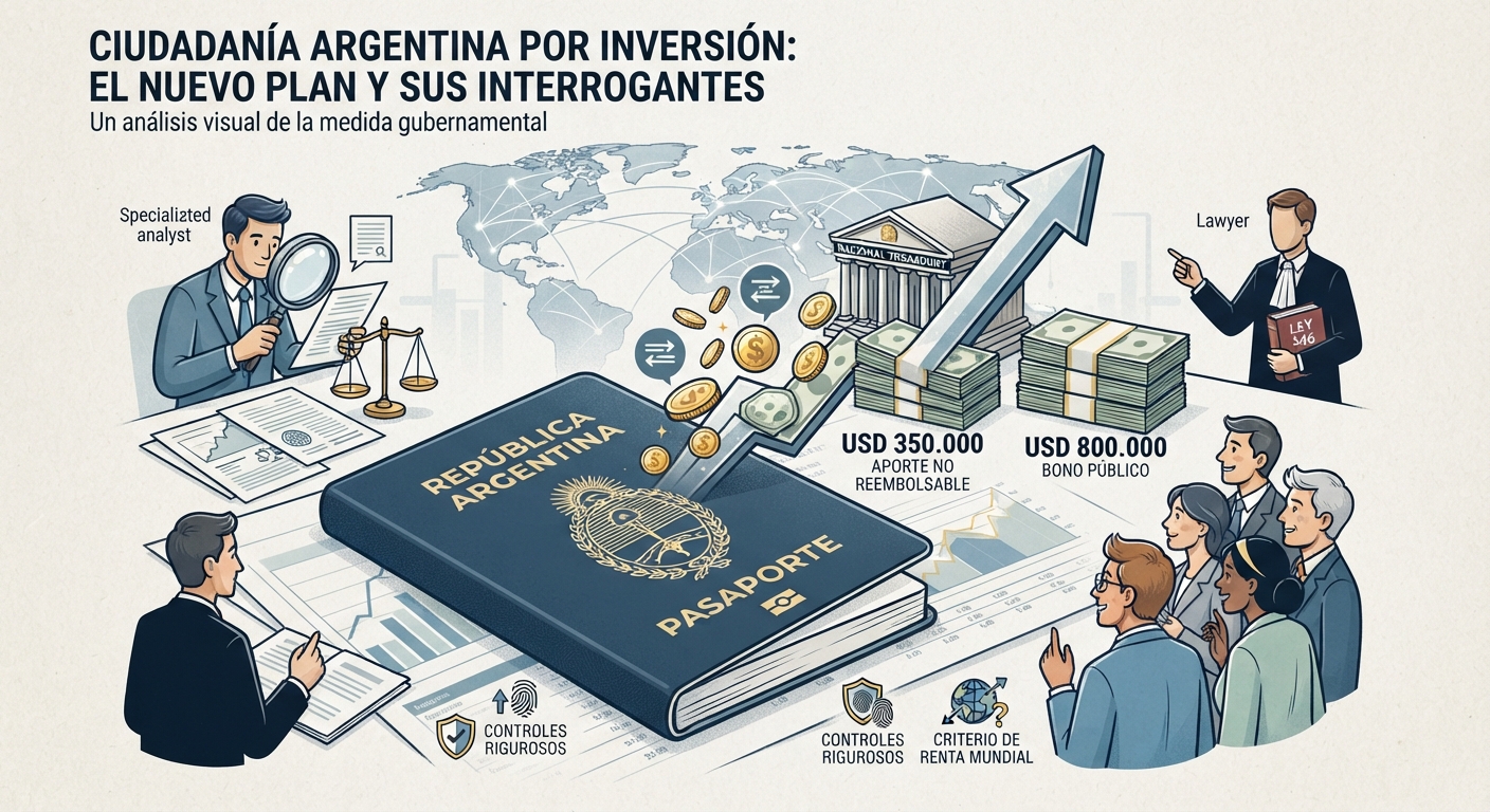 En este momento estás viendo Ciudadanía por inversión: los interrogantes legales, fiscales y geopolíticos que enciende el nuevo plan del Gobierno