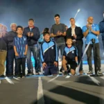 El senador Michlig acompañó la inauguración del nuevo playón del Racing LTC playon-deportivo-racing-1